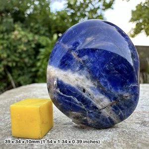 Sodalite palm worry stone - loneliness spiritual healing crystal - Picture 1 of 1