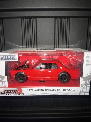 JDM Tuners 1971 Nissan Skyline GT-R (KPGC10) Jada Toys METAL Red 1:24 - Image 1 of 4