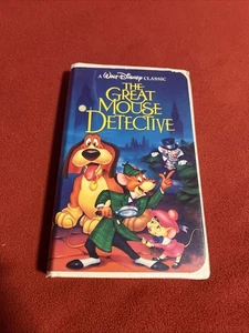 Rare Walt Disney Black Diamond Classic The Great Mouse Detective VHS Tested - Foto 1 di 5