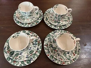 Schöne Emma Bridgewater Sweet Pea Floral Tassen, Untertassen + Teller x 4 selten 1996 - Bild 1 von 12