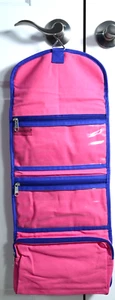 Buckhead Betties Hanging Toiletries 3-Compartment Folding Travel Pouch Case Bag - Picture 1 of 4