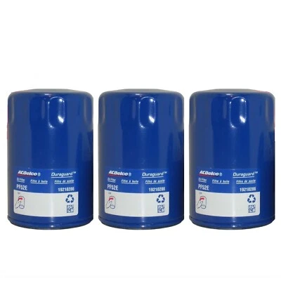 Juego de 3 filtros de aceite de motor AC Delco GM PF52E para Chevy GMC Buick Olds Pontiac Foto 1 de 4