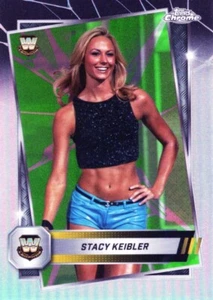 2025 Topps Chrome WWE Neon Green and Black Refractors #85 Stacy Keibler - Bild 1 von 1