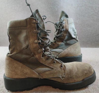 Botas militares masculinas UFCW 11 W biqueira de aço marrom clima quente solas Vibram Mondo PT - Imagem 1 de 4