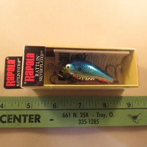Vintage Rapala Rattlin Fat Rap RFR-5 SB Silver Blue NOS Köder Made in Ireland ** - Bild 1 von 4