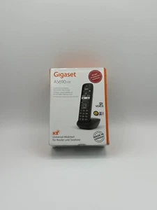 Gigaset AS690 HX Telefon bezprzewodowy Duży wyświetlacz Funkcja głośnomówiąca Czarny - Zdjęcie 1 z 4
