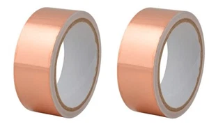 2 x 4m Kupferband 2,4cm selbstklebend Schneckenband Kupferfolie - Bild 1 von 4