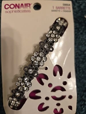 Accesorio de clip de pasador de pelo Conair Sophisticates pedreado estrás trabajo con joyas Foto 1 de 2