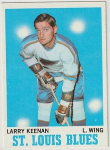1970-71 Topps Larry Keenan Card #104 St. Louis Blues