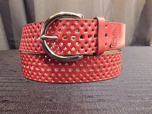 RELIC Red Faux LEATHER BELT Women's Size LARGE NWT - Picture 1 of 5