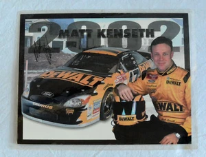 LAMINATED 2002 MATT KENSETH AUTOGRAPHED SIGNED POSTCARD - Picture 1 of 3