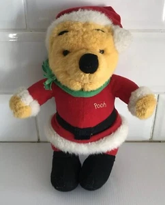 Christmas Santa Winnie The Pooh Stuffed Toy 9" Mattel 1995 - Bild 1 von 7