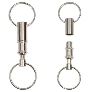 2X Detachable Heavy Duty Dual Key Ring Safety Key Chain Pull Apart Snap HGji.$6 - Picture 1 of 8