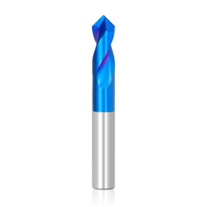 XCAN VHM Spiralbohrer Zähne=2 90 Grad für Edelstahl Eisen Loch Bohren Blaue - Bild 1 von 20