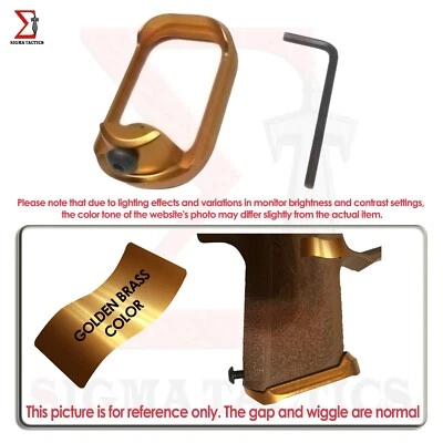 SIGMA TACTICS Aluminum Golden Flared Magwell Fit Glock GEN 1 2 3 4 19/23/32/38 Anodized Finish