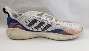 Adidas Men's Fluidflow 2.0 Running Shoe, White/Black/Team Royal Blue, Size 11.5 - Picture 1 of 9