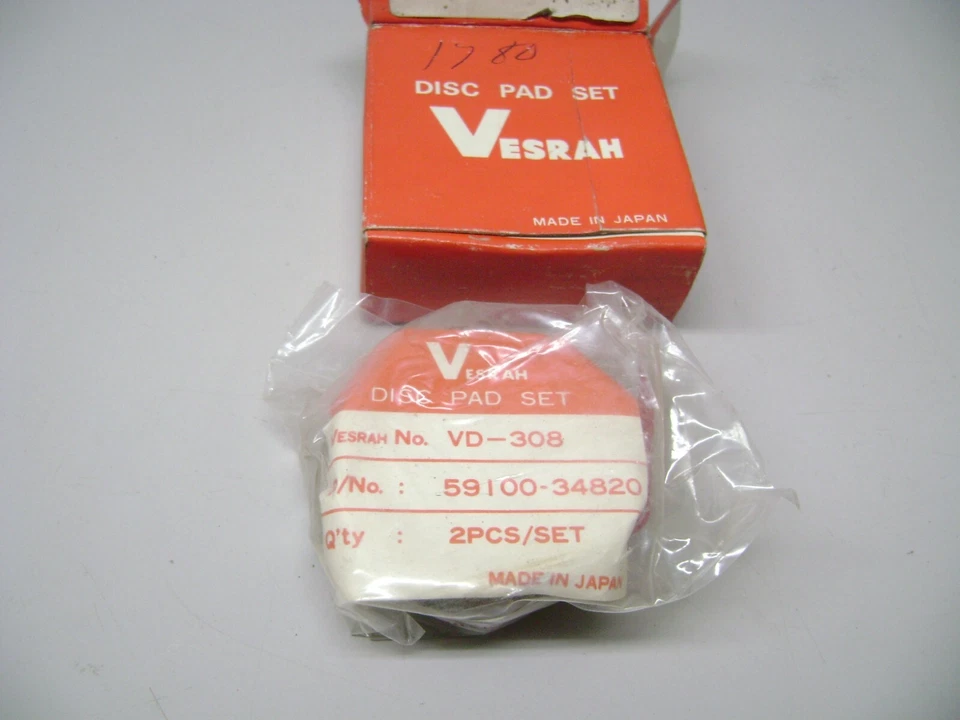 NOVAS PASTILHAS DE FREIO VESRAH SUZUKI GT250 GT380 GT500 GT550 24E - Imagem 1 de 1