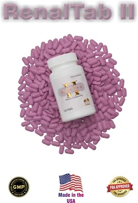 RENALTAB II,  4 MONTHS SUPPLY (COMPARES DIALYVITE, 100TABS) - Image 1 of 4