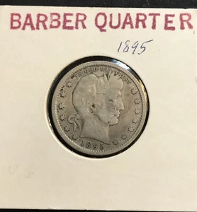 US Barber Quarter, 1895  - Bild 1 von 4