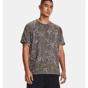 T-shirt da allenamento Under Armour Meridian da uomo maniche corte medie $60 1373728 grigia - Foto 1 di 4