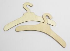 Wooden Hangers for Doll Clothes Rail Rack - Various Sizes - For Doll Accessories