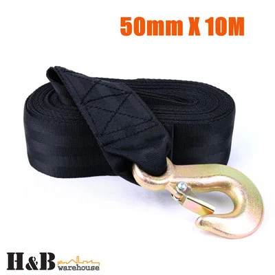 Boat Trailer Hand Winch Strap Replacement 10M x 50MM Up to 3200LBS - image 1 of 4