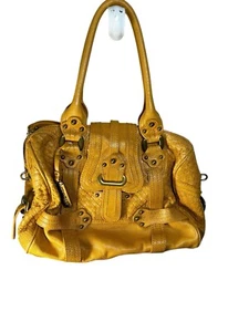 RARE COLOR Lockheart Soft Genuine Leather Tassel Chunky Buckle Bag - Picture 1 of 10