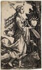 Venus Zodiac Engraving Circa 1528 :   Archival Quality Art Print