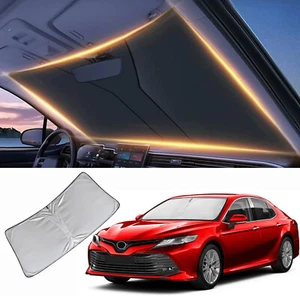 Front Windshield Sun Shade UV Blocker Reflector Foldable Fits 12-25 Camry - Picture 1 of 6