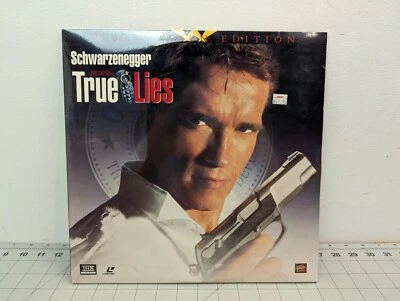 True Lies Laserdisc Arnold Schwarzenegger Widescreen Edition 2Disc New Sealed - Image 1 of 4