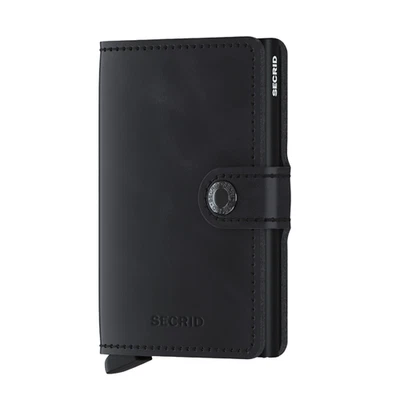 Secrid Miniwallet Vintage Wallet Black MV-Black - Image 1 of 4