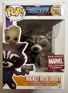 Funko Pop! Rocket with Groot #211 Marvel Collector Corps Exclusive Vinyl Figur - Bild 1 von 2
