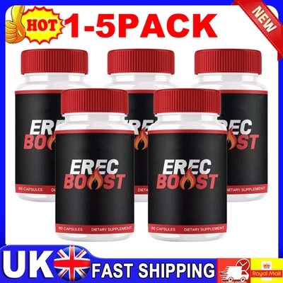 1-5 Packs Erec Boost Pills, Maximize Energy Vitality & Stamina 60 Capsules🔥