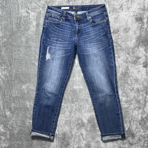 Jeans donna KUT FROM THE KLOTH Catherine Boyfriend taglia 2 blu denim - Foto 1 di 10
