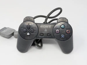 Sony PlayStation 1 Controller Black Glitter Original PS1 SCPH-1080 Control Pad - Picture 1 of 2