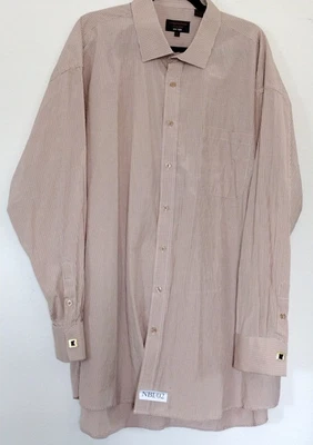 Men Christopher Tanner Gingham Dress Shirt w/cufflink Size 19.5 36/37 One pocket - Image 1 of 4