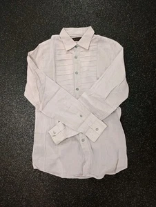 BURBERRY - Men's Lilac/Grey Semi-Sheer Ruffle Shirt - S - Picture 1 of 20