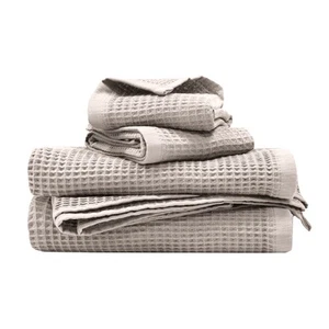 Bambury Waffle Hand Towel - Pebble - Picture 1 of 5