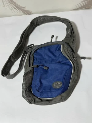 Osprey Veer Vertical Bolso de Hombro Mochila Bandolera Bandolera Bandolera Azul y Gris Foto 1 de 4