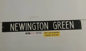 Newington Green - London Bus Destination 11.6 1970’s Blind 42” - Picture 1 of 14