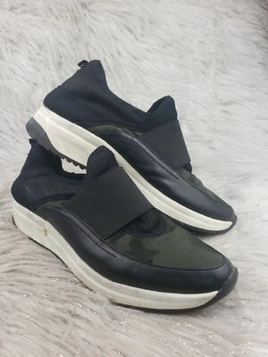 ANNE KLEIN SPORT задней двери камуфляж зеленый черный поскользнуться на повседневные кроссовки размер 8 M - Изображение 1 из 4