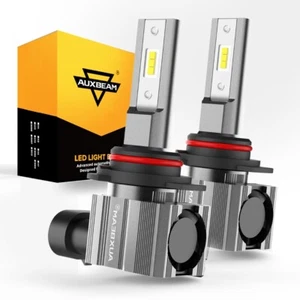 AUXBEAM 9012 LED Headlight Bulbs Kit High Low Beam for 2014 2015 GMC Sierra 1500 - Picture 1 of 12