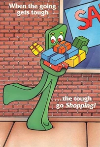 #H1663 CARTOON CHARACTER POSTCARD, GUMBY - Picture 1 of 2