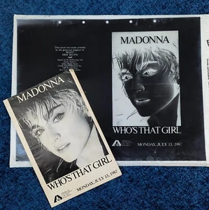MADONNA ORIGINAL WHO'S THAT GIRL PROMO TOUR SIDA CÓMIC HIERBA NEGATIVA RITTS 1987 - Imagen 1 de 16