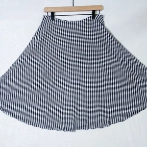 Vtg Tumbleweeds Womens Size 14 Midi Skirt Elastic Waist Houndstooth NEW - Picture 1 of 4
