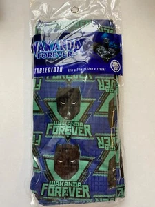 Marvel's Black Panther Wakanda Forever Tablecloth 52" x 70" Birthday Party - Picture 1 of 2
