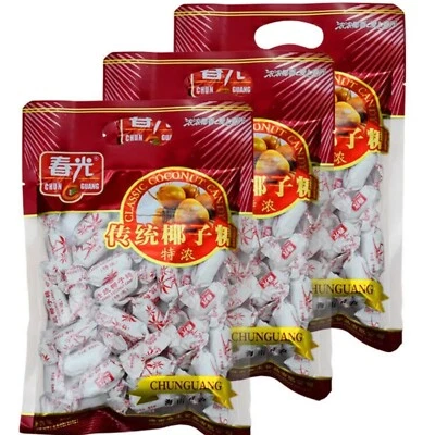 Pack Of 3 - Chun Guang Classic Coconut Candy 250g New