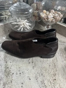 Donald Pliner Men's Rex Stretch Nappa Leather Slip-On Loafer Brown 10 M - Picture 1 of 8