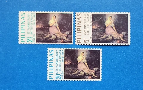 Philippines Stamps, Scott 966-968 Complete Set Mint And Hinged Cover