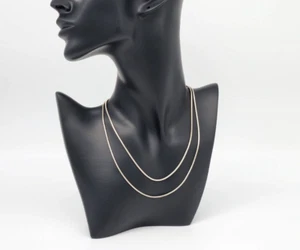 Vintage Italy PRX Sterling Silver 925 1.6mm Snake Necklace 30" - Picture 1 of 10